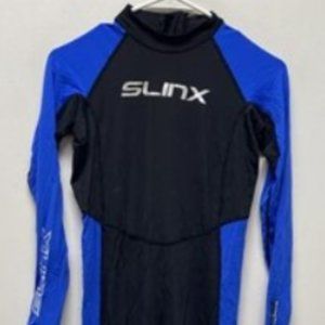 New Slinx Womens Bodysuit Sz 2XS blue